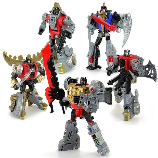 19" Inch Deformation DELUXE BMB Volcanicus Combiner 6-Pack "Dinosaurs" ALLOY LE Oversized Dinobot G1