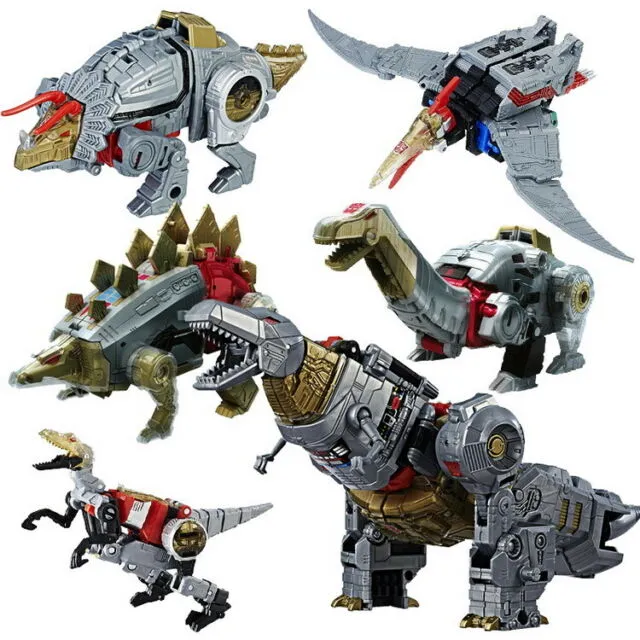 19" Inch Deformation DELUXE BMB Volcanicus Combiner 6-Pack "Dinosaurs" ALLOY LE Oversized Dinobot G1
