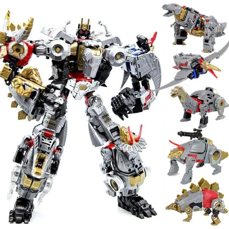 19" Inch Deformation DELUXE BMB Volcanicus Combiner 6-Pack "Dinosaurs" ALLOY LE Oversized Dinobot G1