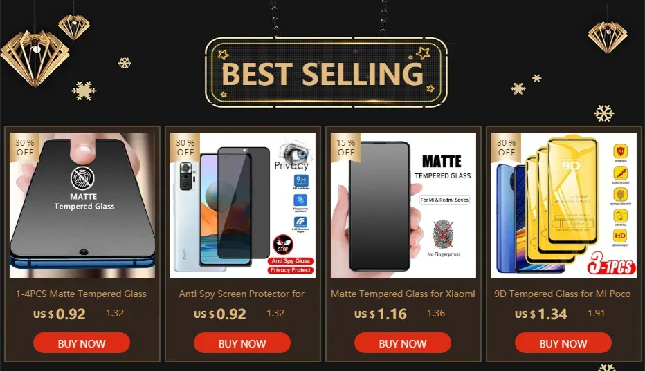 4Pcs Xiaomi Redmi Screen Protector