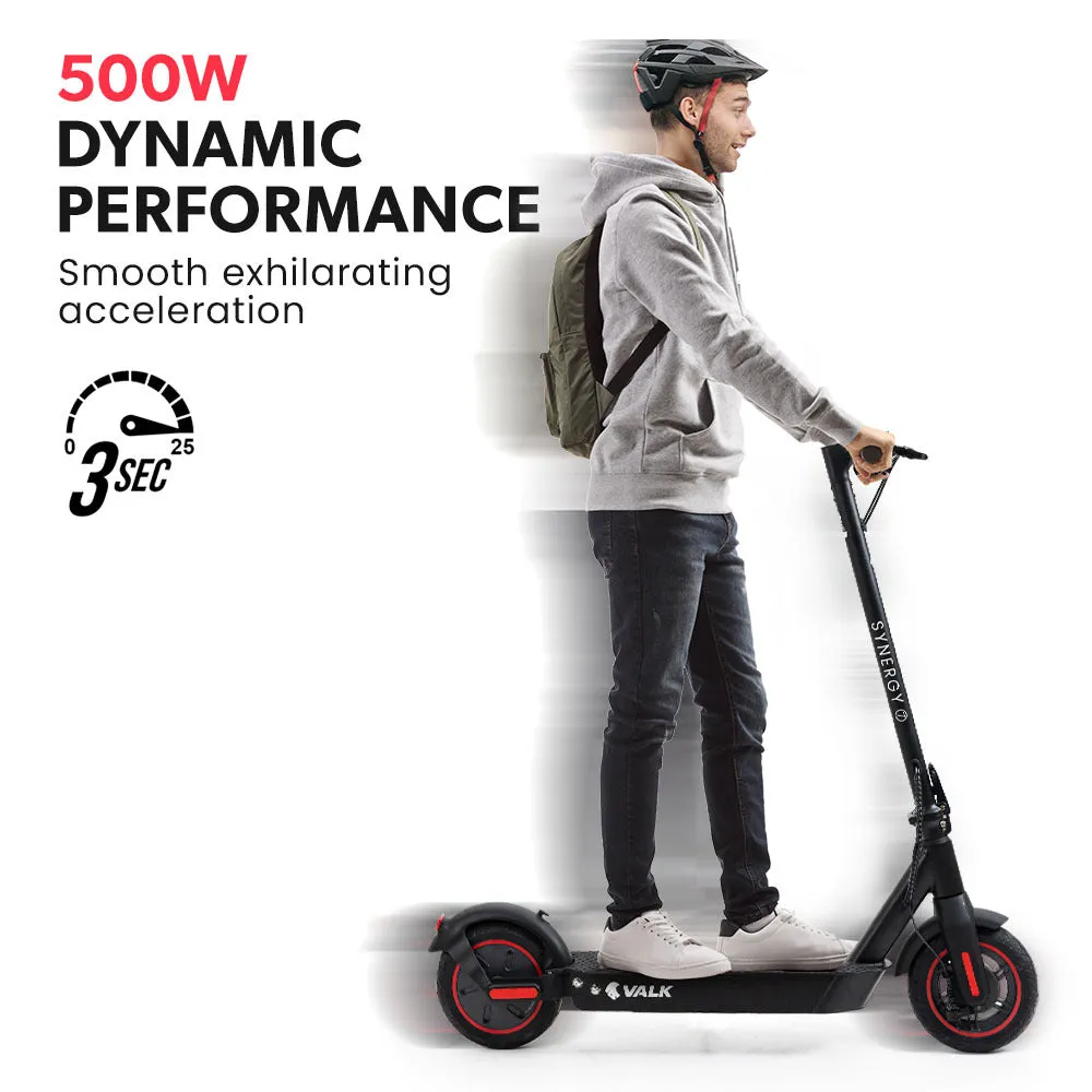 500W 37V Electric Scooter, Dual Suspension, 40km Range - VALK