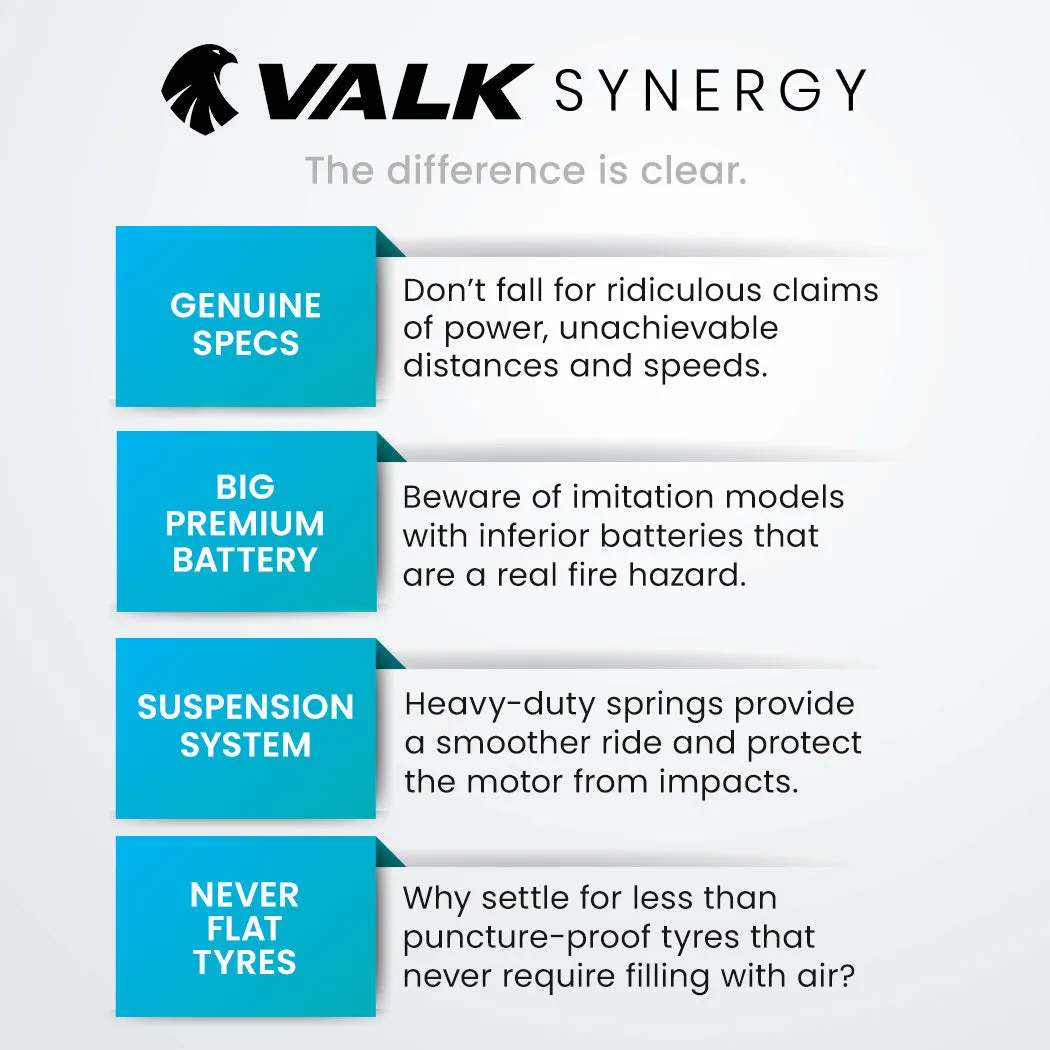 500W 37V Electric Scooter, Dual Suspension, 40km Range - VALK