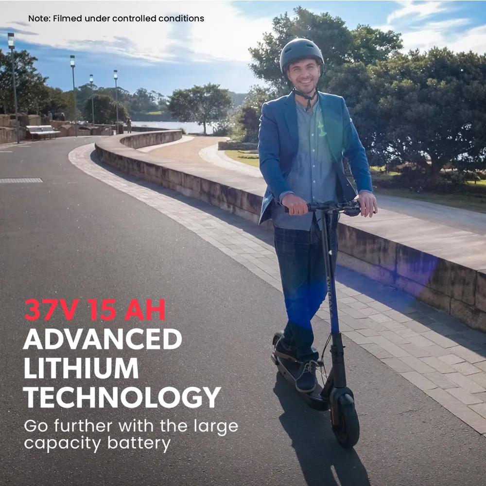 500W Electric Scooter w/ 15Ah Battery, Dual Suspension, 10" Honeycomb Tyres - VALK