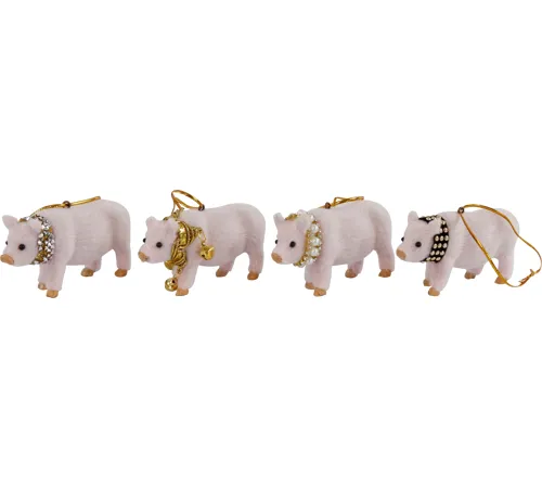 6517 FIGURES”GLUCKSSCHWEINE"  9x4x3cm