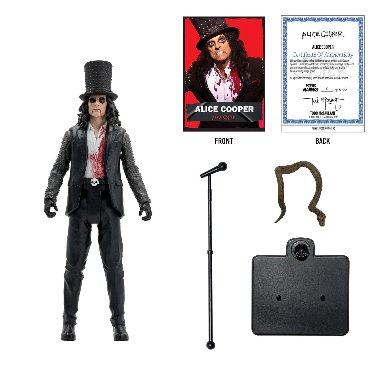 Alice Cooper (Music Maniacs: Metal) 6" Scale Action Figure - McFarlane Toys