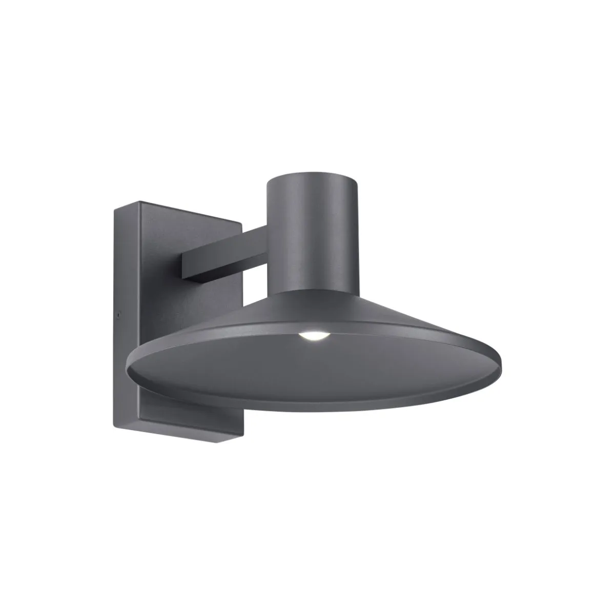 Ash 12 In. LED Hi-Output Outdoor Wall Sconce 863 Lumens 2700K Gray Finish Clear Lens
