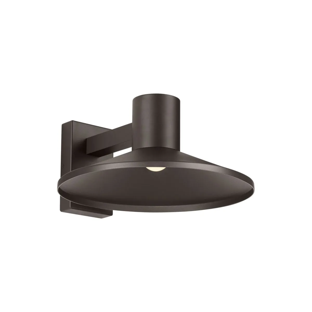 Ash 16 In. LED Hi-Output Outdoor Wall Sconce 1406 Lumens 2700K Button Photocontrol Surge Protection Bronze Finish Clear Lens