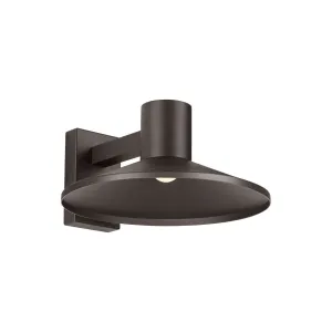 Ash 16 In. LED Hi-Output Outdoor Wall Sconce 1406 Lumens 2700K Button Photocontrol Surge Protection Bronze Finish Clear Lens