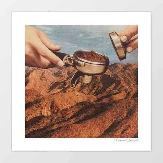 'Barista Coffee County' Art Print by Vertigo Artography