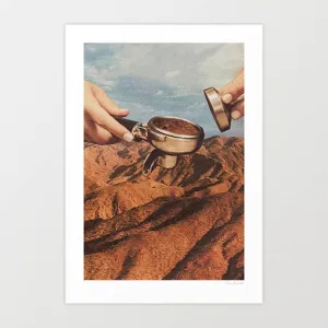 'Barista Coffee County' Art Print by Vertigo Artography