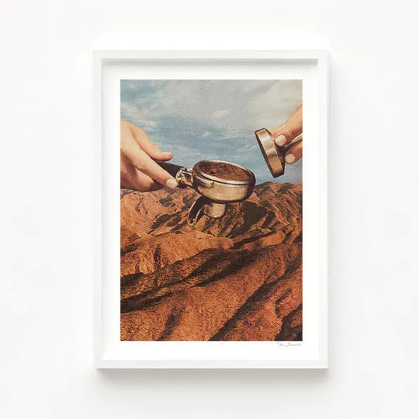 'Barista Coffee County' Art Print by Vertigo Artography