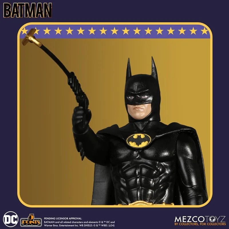 Batman (1989) Deluxe Set 5 Points Action Figures (Set of 3) - Mezco