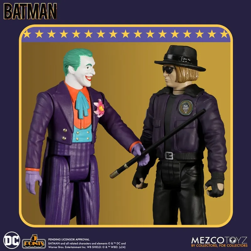 Batman (1989) Deluxe Set 5 Points Action Figures (Set of 3) - Mezco