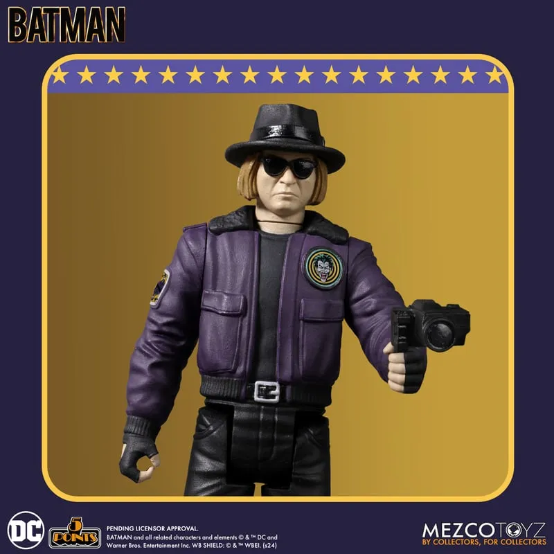 Batman (1989) Deluxe Set 5 Points Action Figures (Set of 3) - Mezco