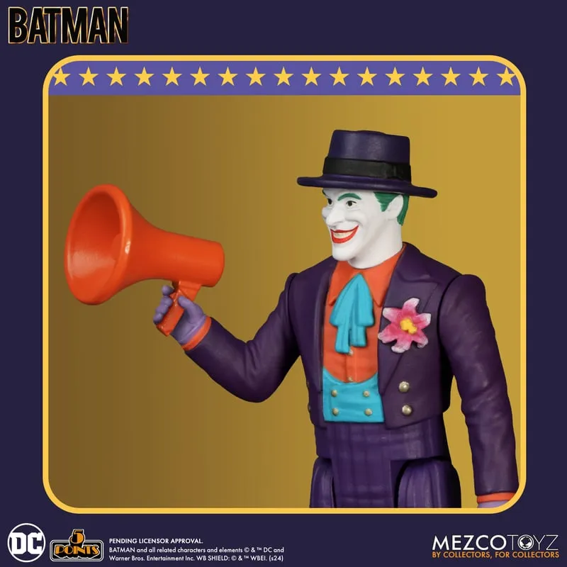 Batman (1989) Deluxe Set 5 Points Action Figures (Set of 3) - Mezco