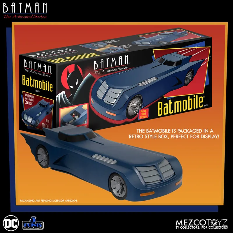 Batman: The Animated Series Batmobile 5 Points Vehicle - Mezco