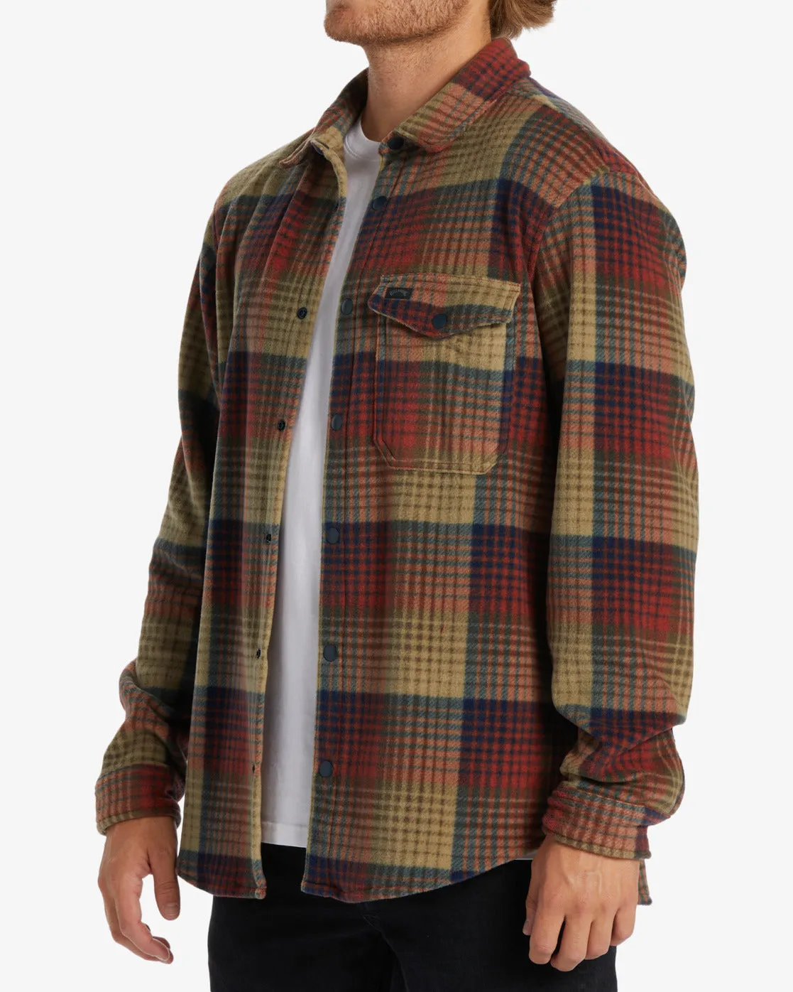 Billabong Furnace Flannel L/S Shirt-Gravel