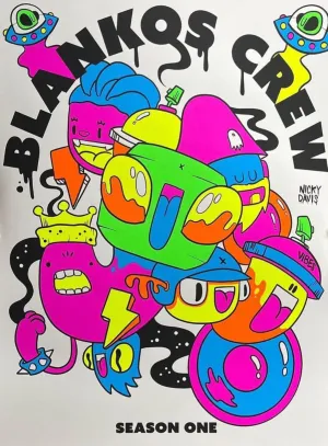 Blankos Crew Season One Silkscreen Print by Nicky Davis- Ghost Gang