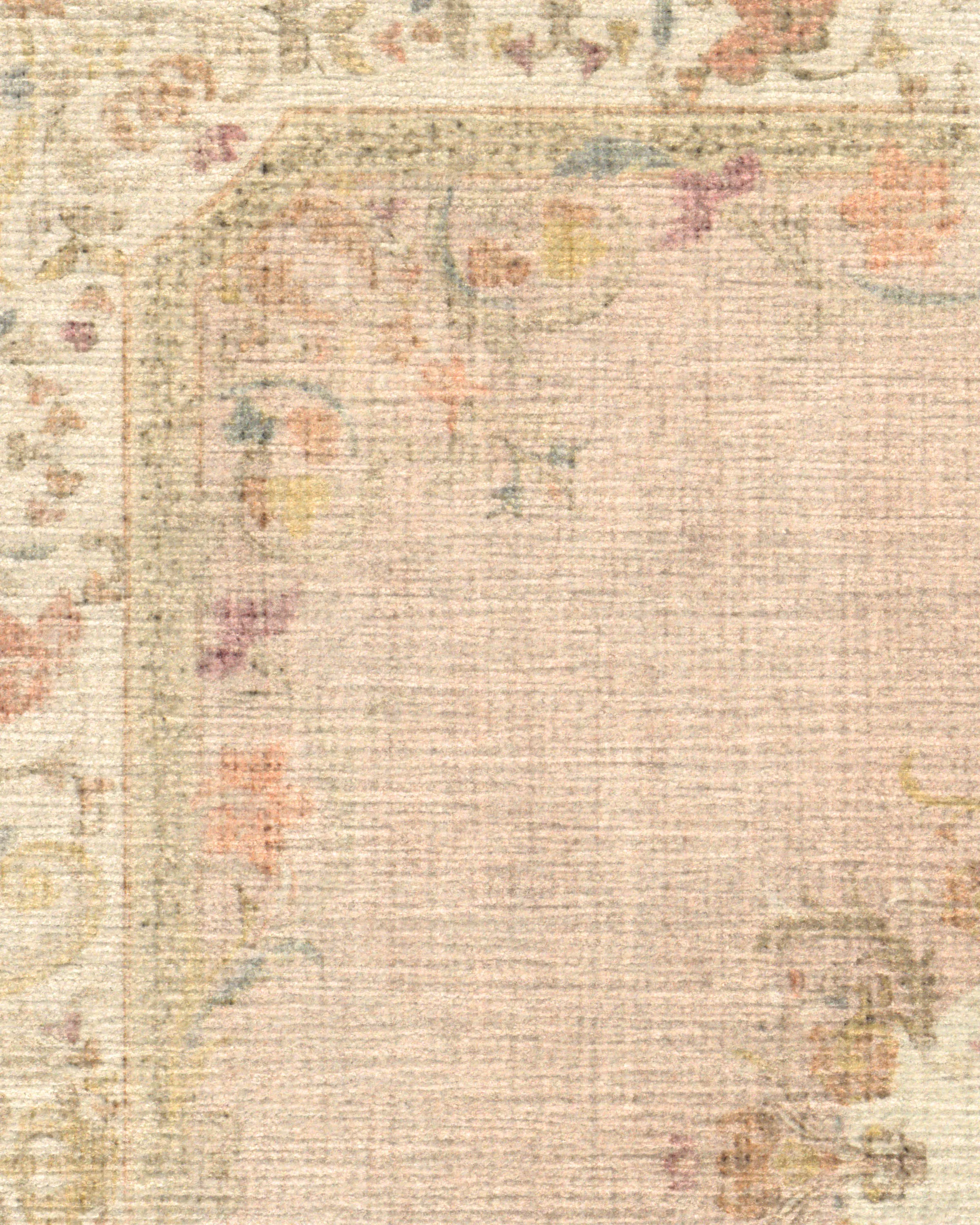 Bridgerton Lady Whistledown Vintage Pink Tufted Rug