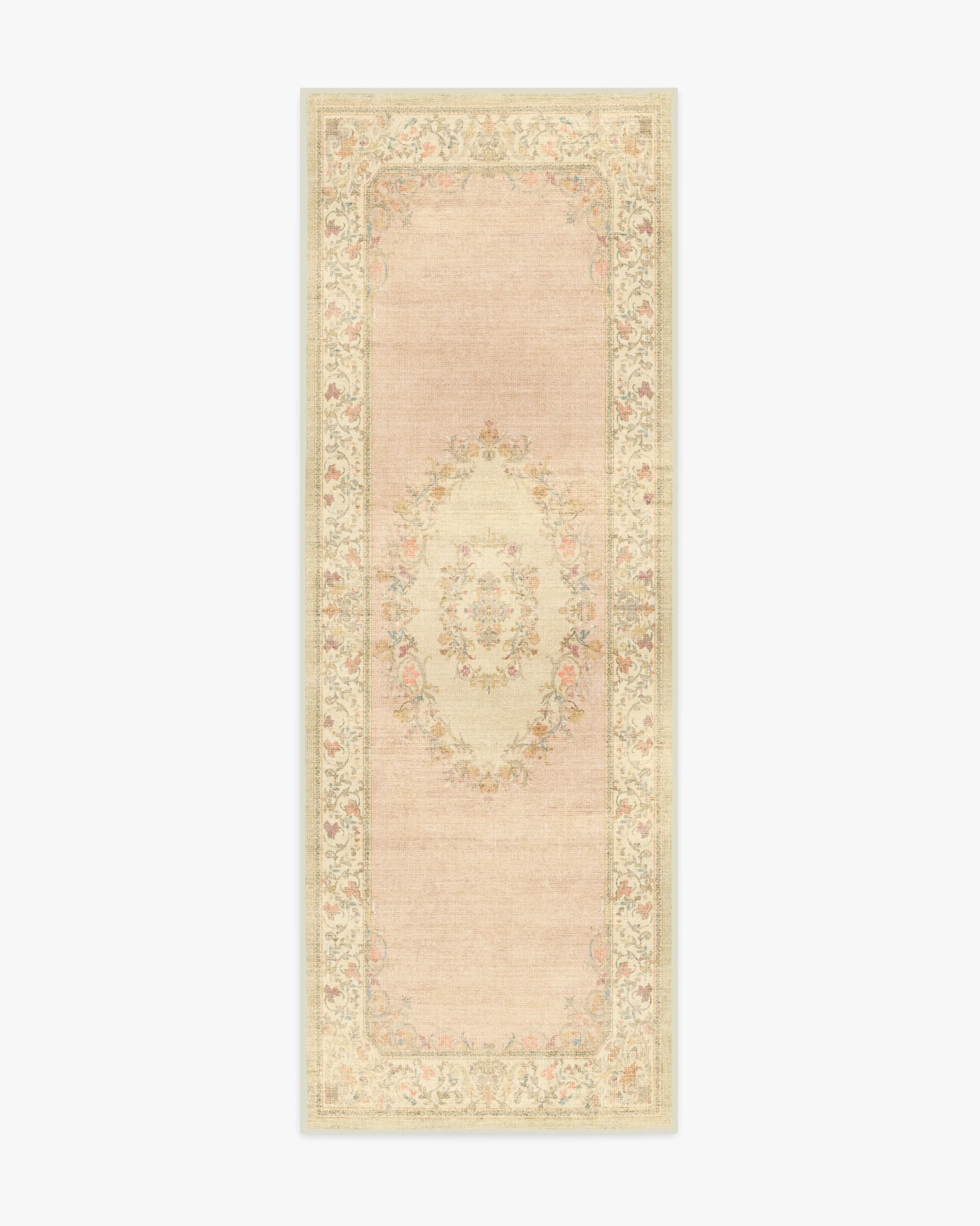 Bridgerton Lady Whistledown Vintage Pink Tufted Rug
