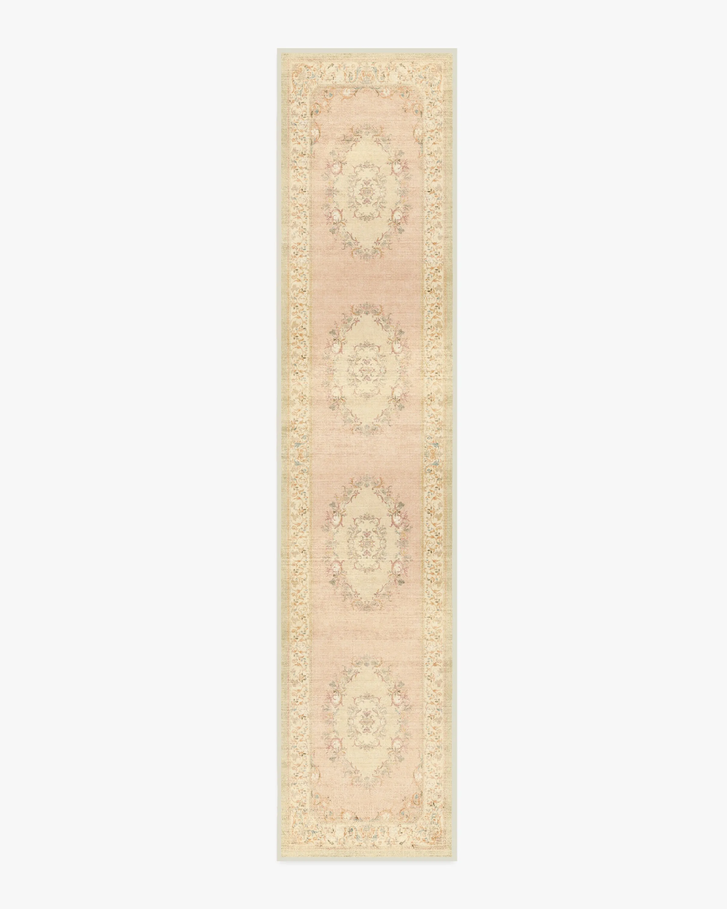 Bridgerton Lady Whistledown Vintage Pink Tufted Rug