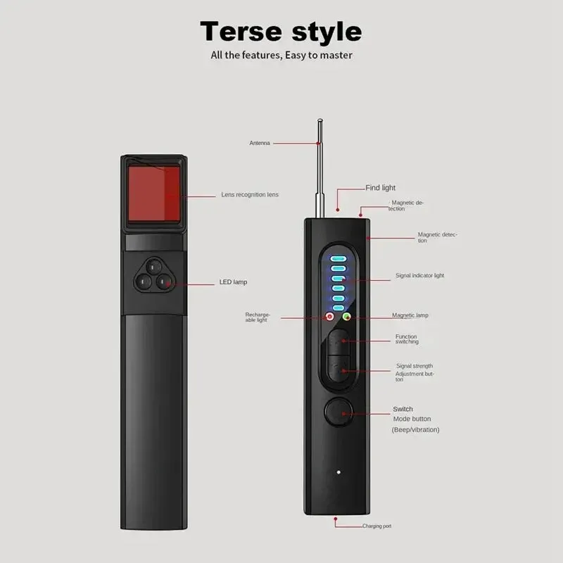 Camera Finder Scanner Professional Anti-Spy GPS Tracker Listening Bug