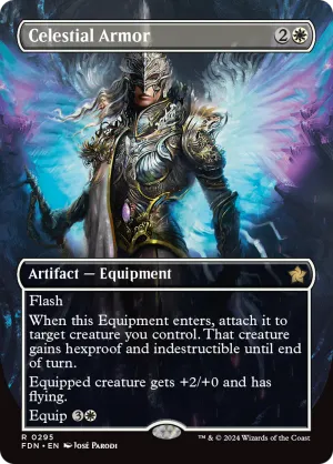 Celestial Armor (FDN-295) - Foundations (Borderless) [Rare]