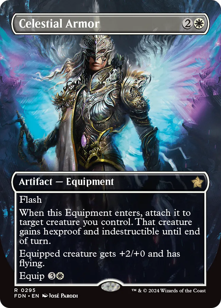 Celestial Armor (FDN-295) - Foundations (Borderless) [Rare]
