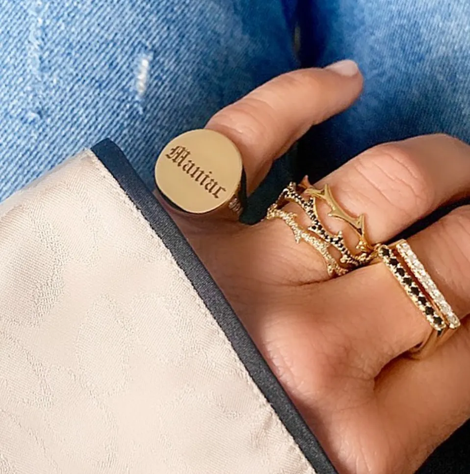 Crown of Thorns Pavé Ring by DRU.