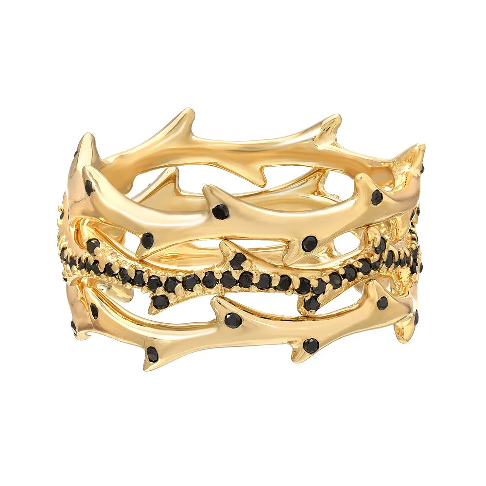 Crown of Thorns Pavé Ring by DRU.