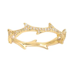 Crown of Thorns Pavé Ring by DRU.