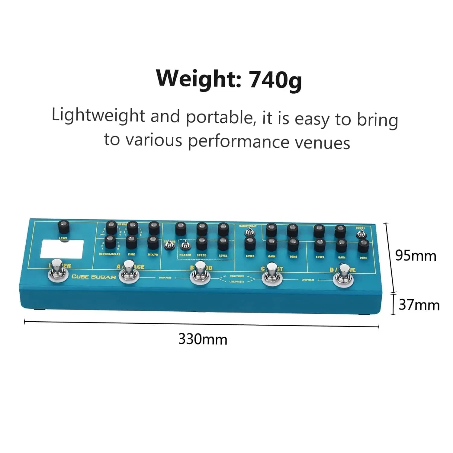 CUBE SUGAR Guitar Effect Pedals Distortion Overdrive Chorus Fuzz Flanger Delay Reverb Effects Pedal Guitar Accessories