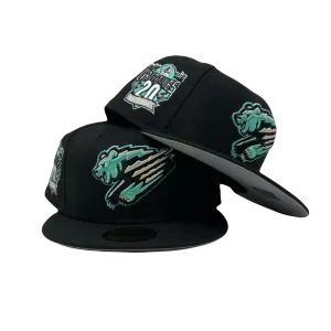 Fresno Grizzlies 20th Anniversary Gray Brim Minor League New Era Fitted Hat