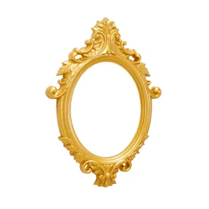 Gold Baroque Oval Mirror Frame
