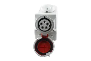 Industrial Wall Socket 5 Pin 63 Amps with Isolator