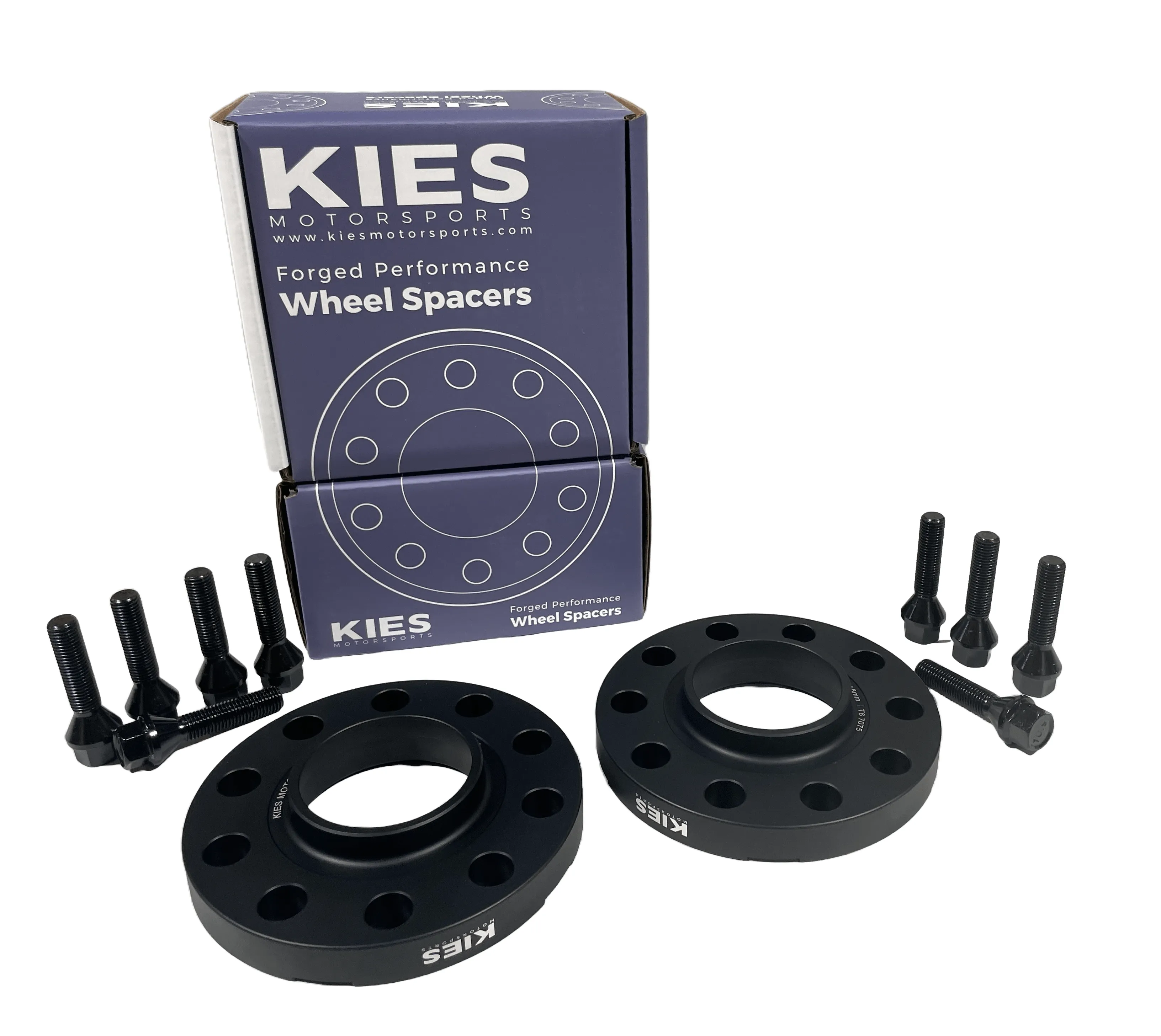 Kies Motorsports (E Series) BMW Wheel Spacers 5 x 120 Black Finish