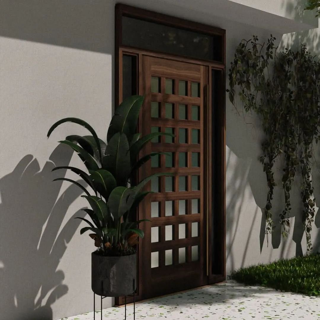 Lindamar Glass Grid Front Door