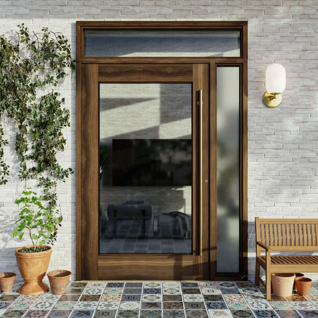 Marin Single Panel Glass Pivot Door