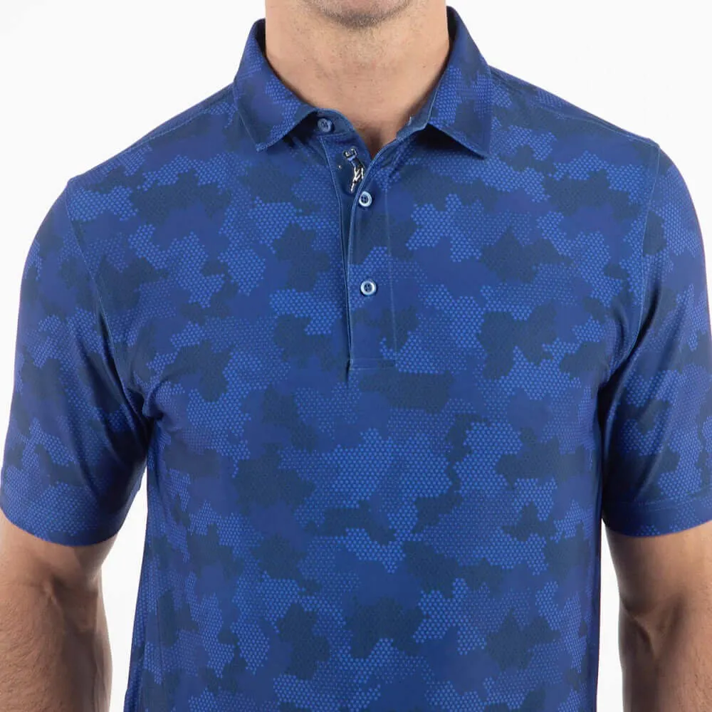 Men's Bobby Jones Performance  Jersey Armed Forces Camo Print Polo