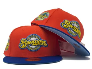MILWAUKEE BREWERS 20TH ANNIVERSARY ICY BRIM NEW ERA FITTED HAT