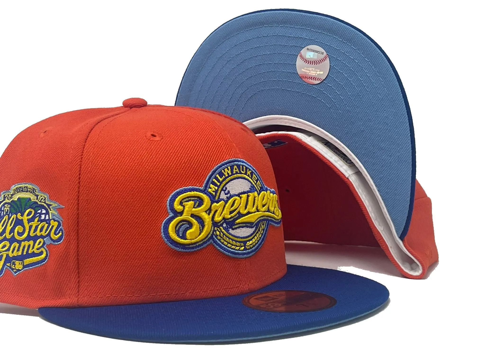 MILWAUKEE BREWERS 20TH ANNIVERSARY ICY BRIM NEW ERA FITTED HAT