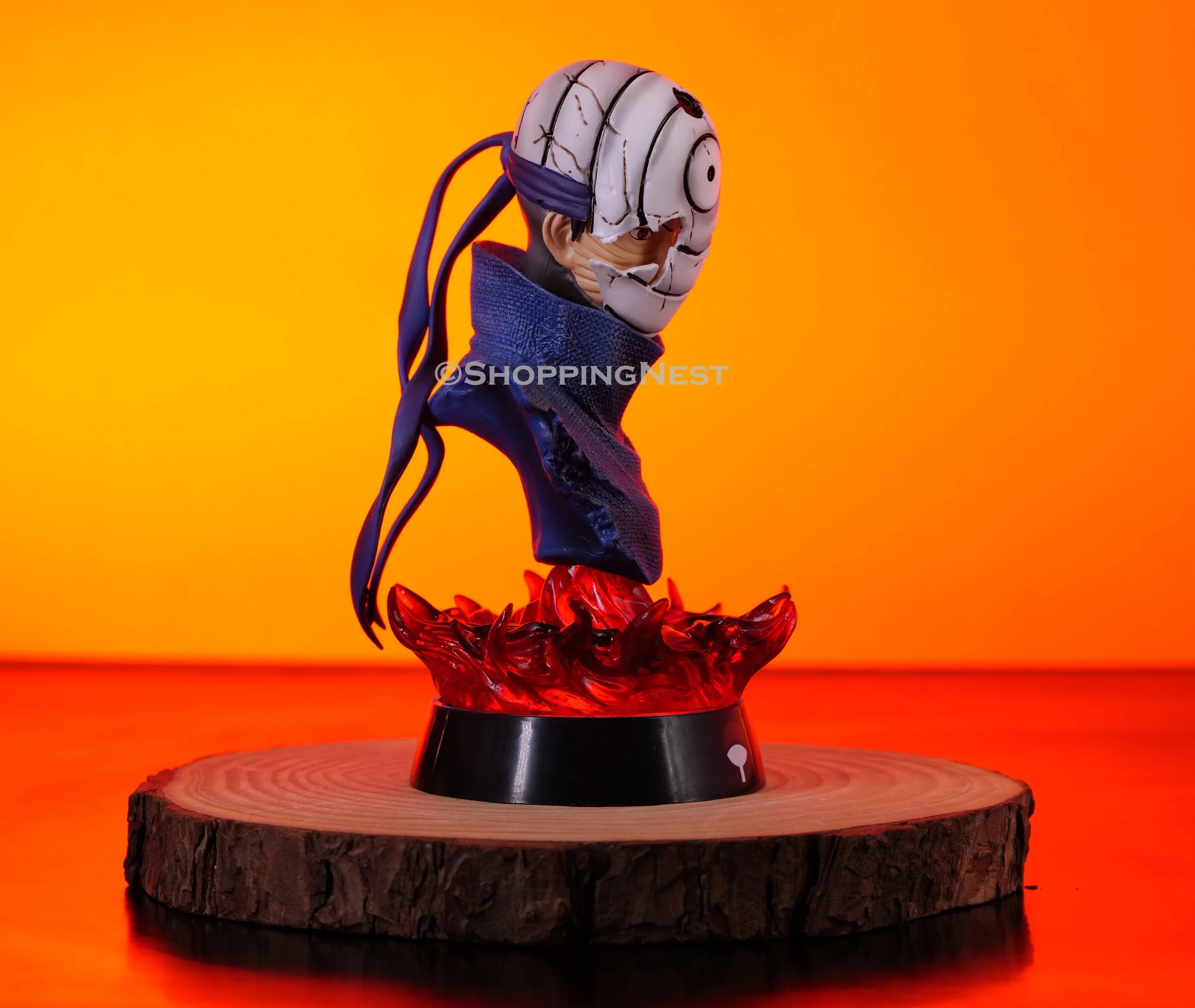 Naruto Anime |Obito Head Burst With Flame Action Figure | 16 Cm |