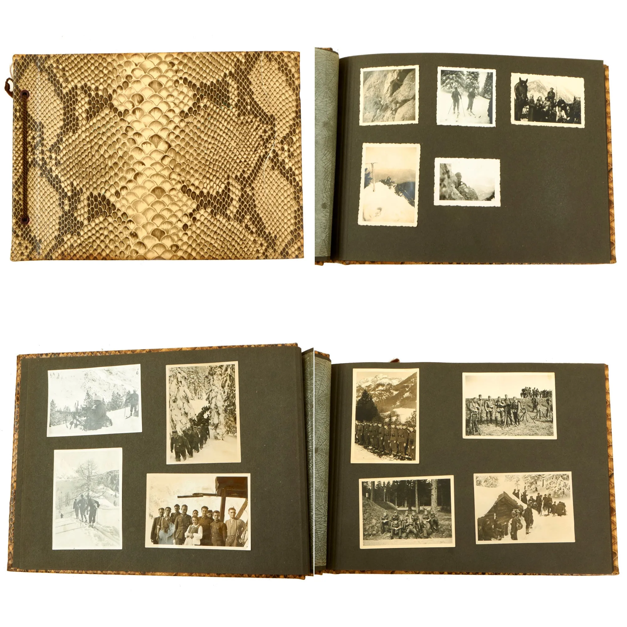 Original German WWII Heer Army Gebirgsjäger Mountain Trooper Personal Photo Album - 52 Photos