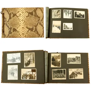Original German WWII Heer Army Gebirgsjäger Mountain Trooper Personal Photo Album - 52 Photos