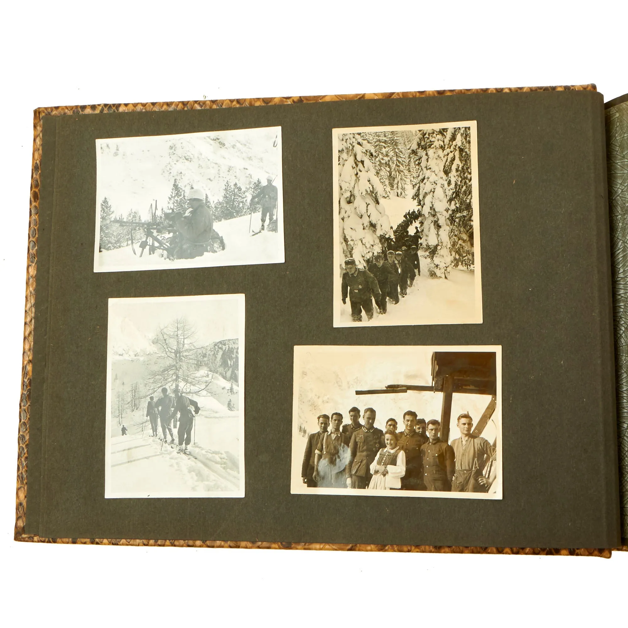 Original German WWII Heer Army Gebirgsjäger Mountain Trooper Personal Photo Album - 52 Photos