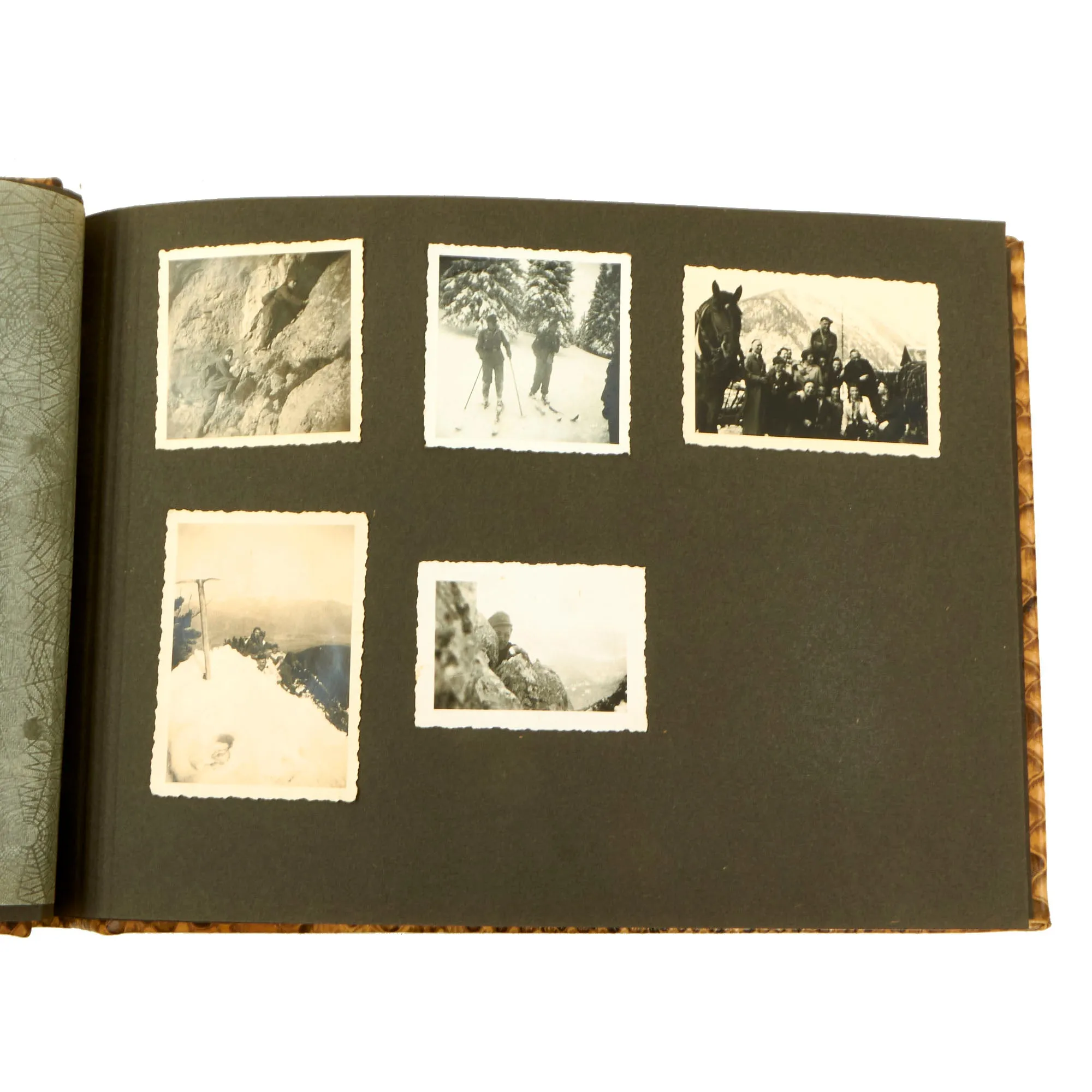 Original German WWII Heer Army Gebirgsjäger Mountain Trooper Personal Photo Album - 52 Photos