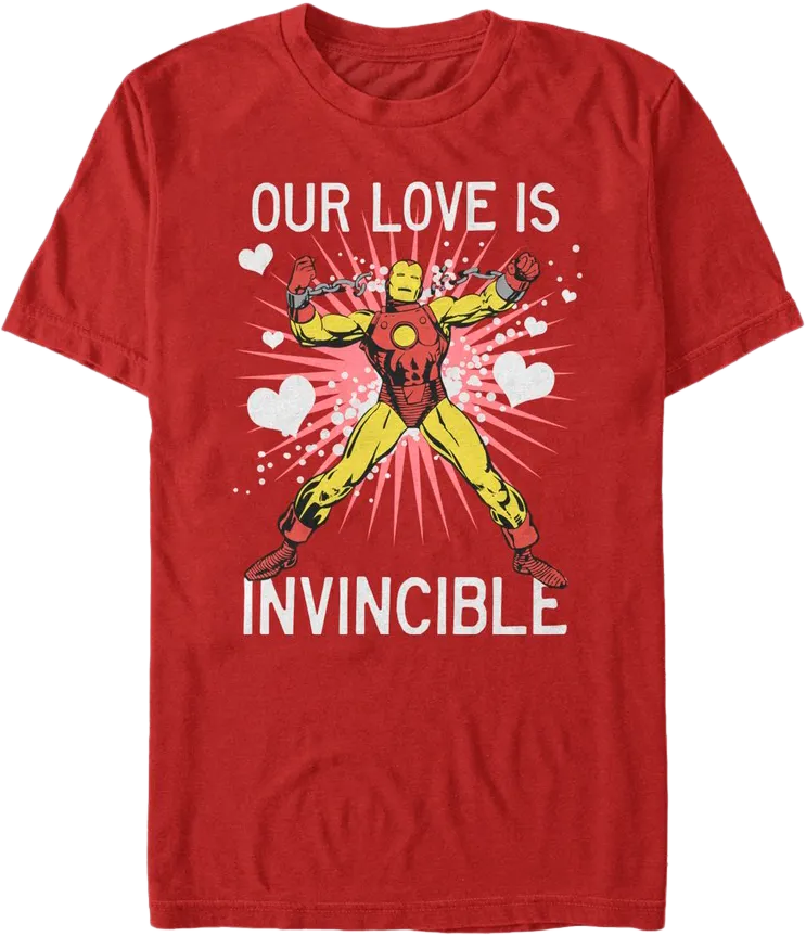 Our Love Is Invincible Iron Man T-Shirt