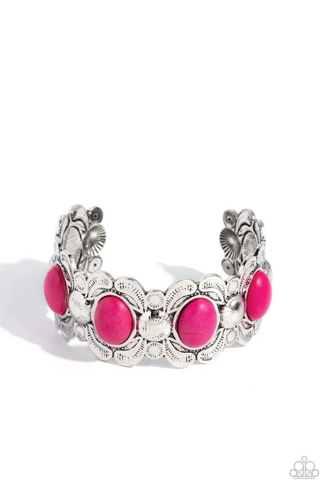 Paparazzi Bracelet ~ Sandstone Serenade - Pink