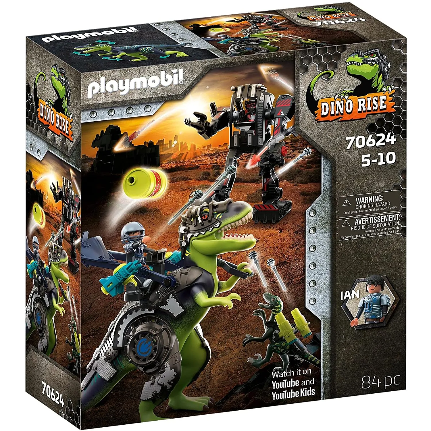 Playmobil - 70624 | Dino Rise: T-Rex - Battle of the Giants