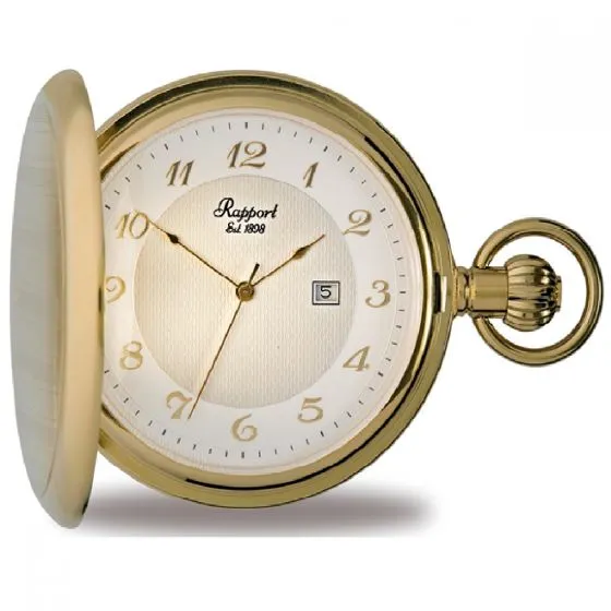 RAP Pocket Watch Full Hunter Gold Plated